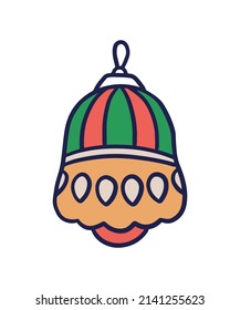 Simple and colored christmas illustration