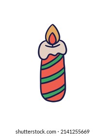 Simple and colored christmas illustration