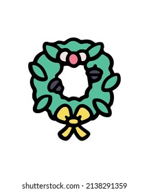 Einfache und farbige Weihnachtsgrafik