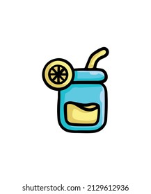 Simple and colored drink vector