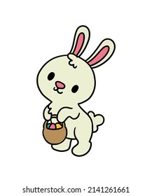 Simple and colored easter illustration