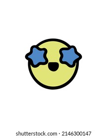 Simple and colored emoji illustration