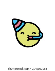 Simple and colored emoji illustration