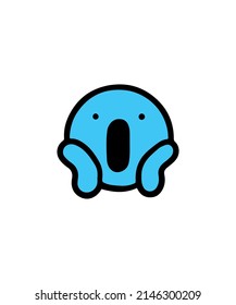 Simple and colored emoji illustration