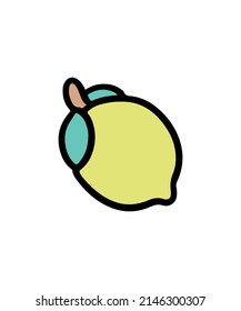 Simple and colored emoji illustration
