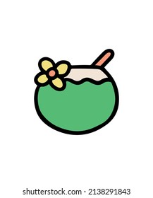 Simple and colored food themed illustration