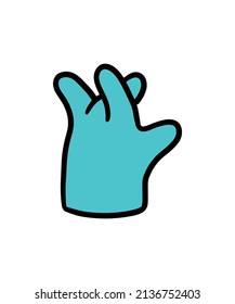 Simple and colored hand illustration