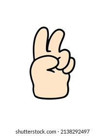 Simple and colored hand themed illustration