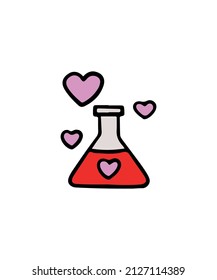 Simple and colored heart vector