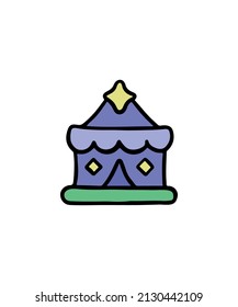 Simple and colored house vector