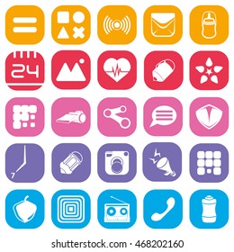 simple colored icons