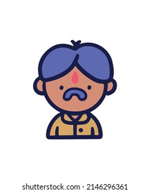 Simple and colored indian illustration