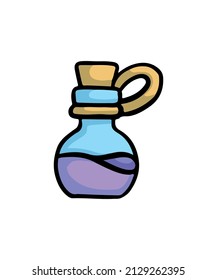 Simple and colored magic potion