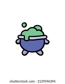 Simple and colored magic potion