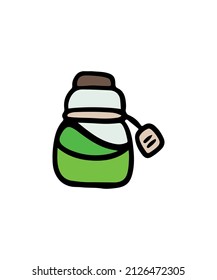 Simple and colored magic potion vector