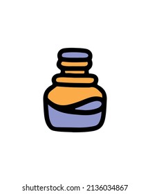 Simple and colored magic potion vector