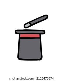 Simple and colored magic wand vector