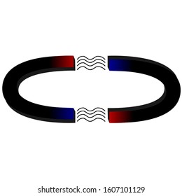 Simple colored magnetic vector illustration