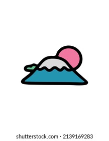 Simple and colored nature themed illustration