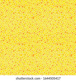 Simple colored pebble seamless pattern on white background. Random geometric dotted wallpaper. Chaotic stones backdrop.