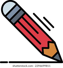 ilustración de dibujo de lápiz de color simple