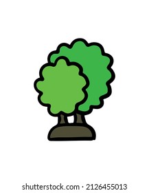 Simple and colored tree vector