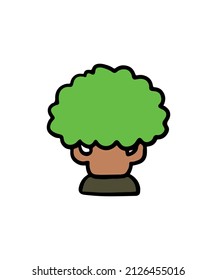 Simple and colored tree vector