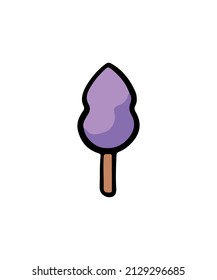 Simple and colored tree vector