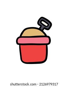 Simple and colored vacation icon
