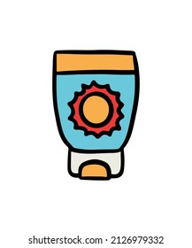 Simple and colored vacation icon