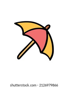 Simple and colored vacation icon