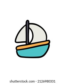 Simple and colored vacation icon