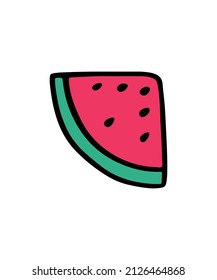 Simple and colored vegetable vector