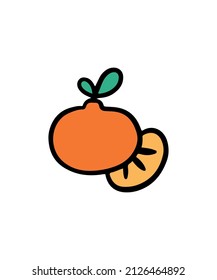 Simple and colored vegetable vector