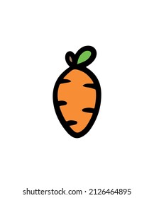 Simple and colored vegetable vector