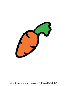 Simple and colored vegetable vector