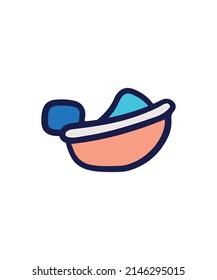 Simple and colored vehicle illustration