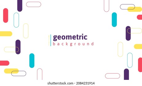 simple colorful abstract geometric background