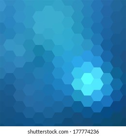 simple colorful background consisting of hexagons