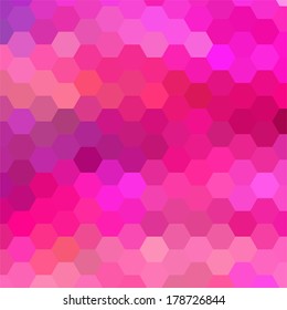 simple colorful background consisting of hexagons
