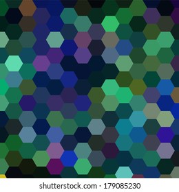 einfacher bunter Hintergrund, bestehend aus Hexagons