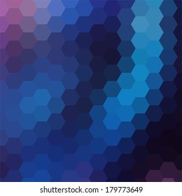simple colorful background consisting of hexagons