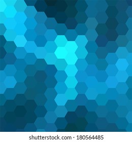 simple colorful background consisting of hexagons