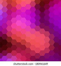 simple colorful background consisting of hexagons