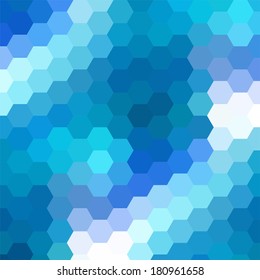 simple colorful background consisting of hexagons