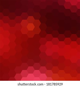 simple colorful background consisting of hexagons