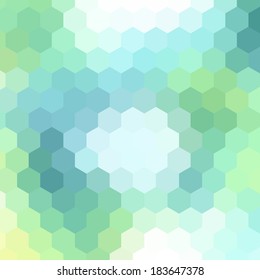 simple colorful background consisting of hexagons
