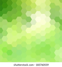 simple colorful background consisting of hexagons