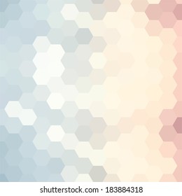 simple colorful background consisting of hexagons
