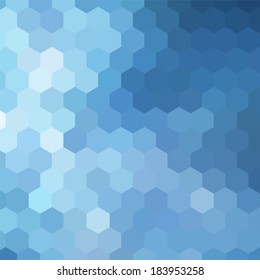 simple colorful background consisting of hexagons